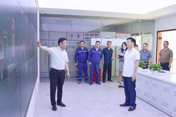 武汉市生态环境局党组书记、局长张朝辉莅临武汉汉氏环保考察调研